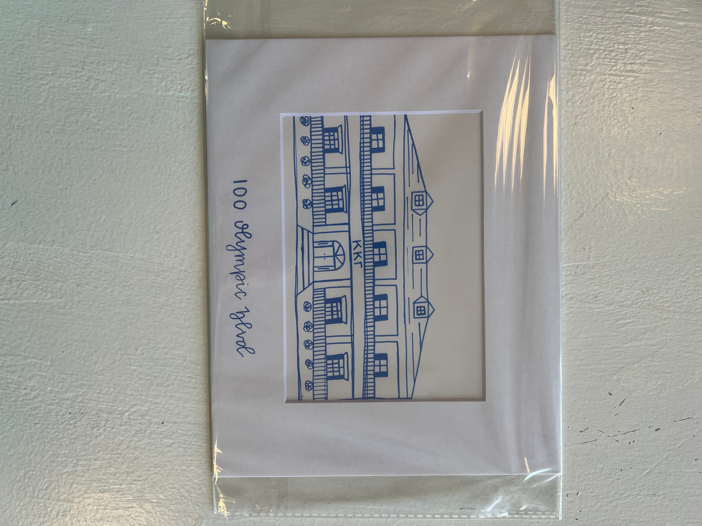 Greek House Print Dish and Lily Statesboro