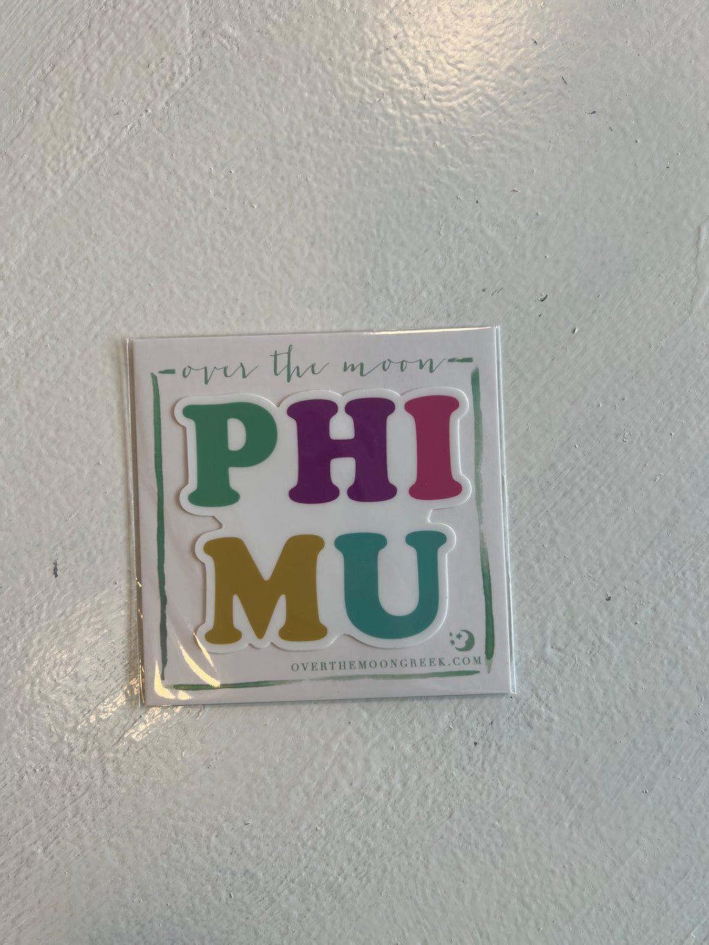 Bubble Letter Greek Decal Dish and Lily Statesboro