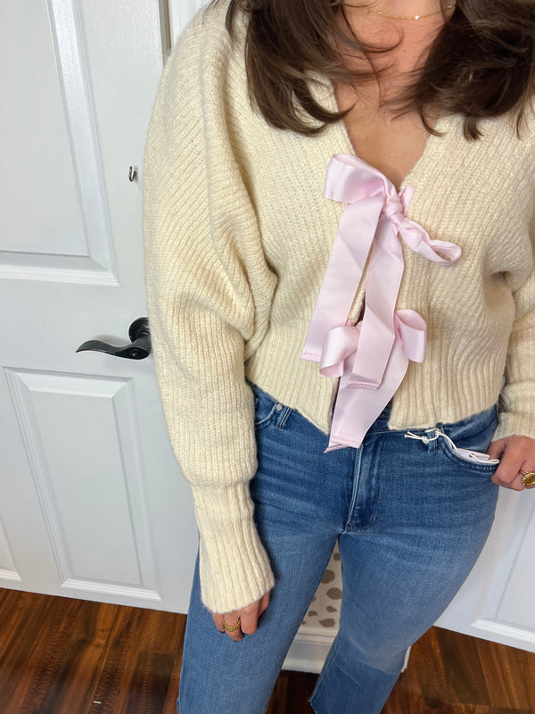 Little Pink Bow Sweater