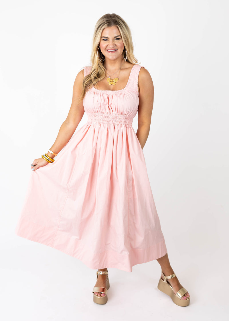 Strawberry Crush Midi Dress