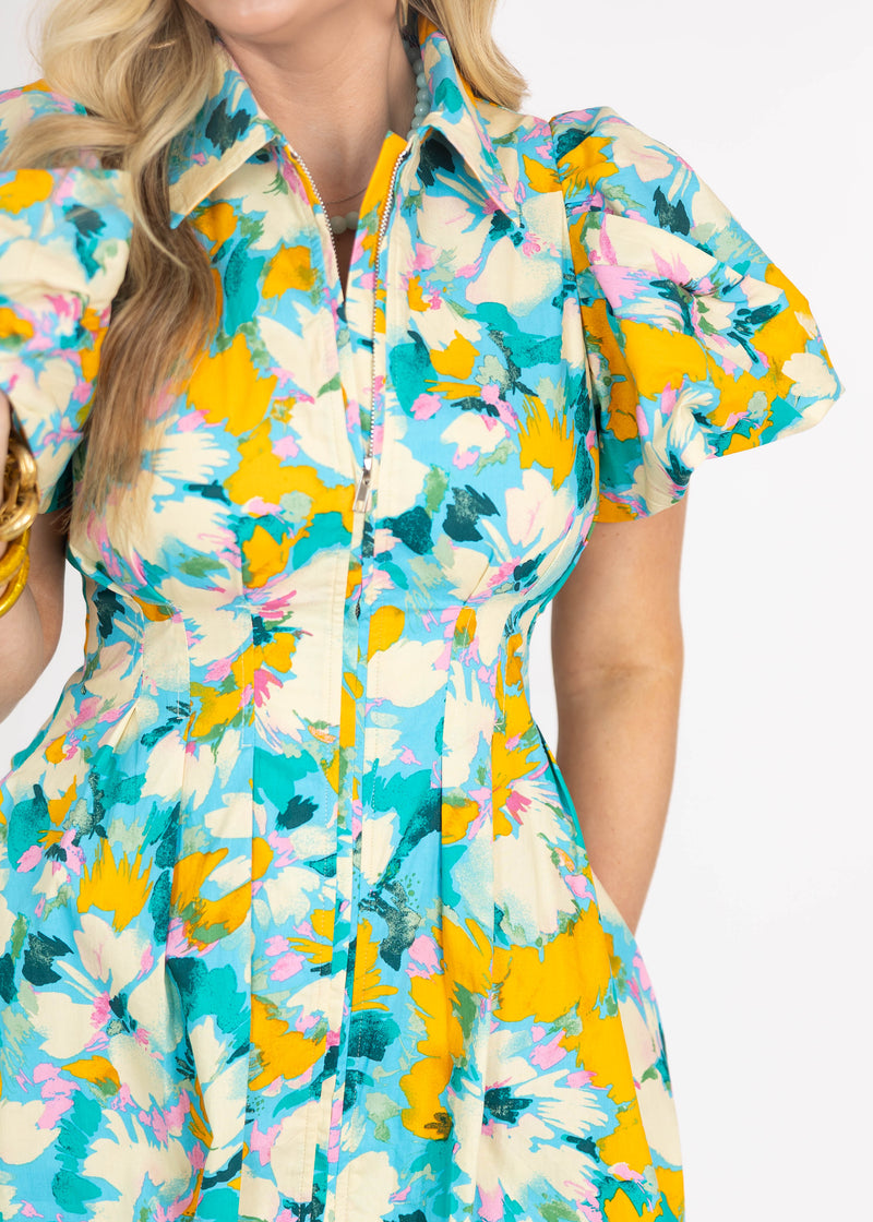 Poolside Color Mini Dress