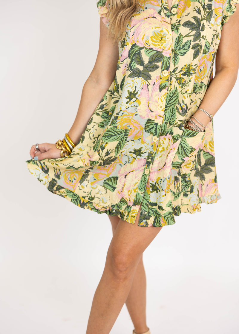 Muted Pear Mini Dress