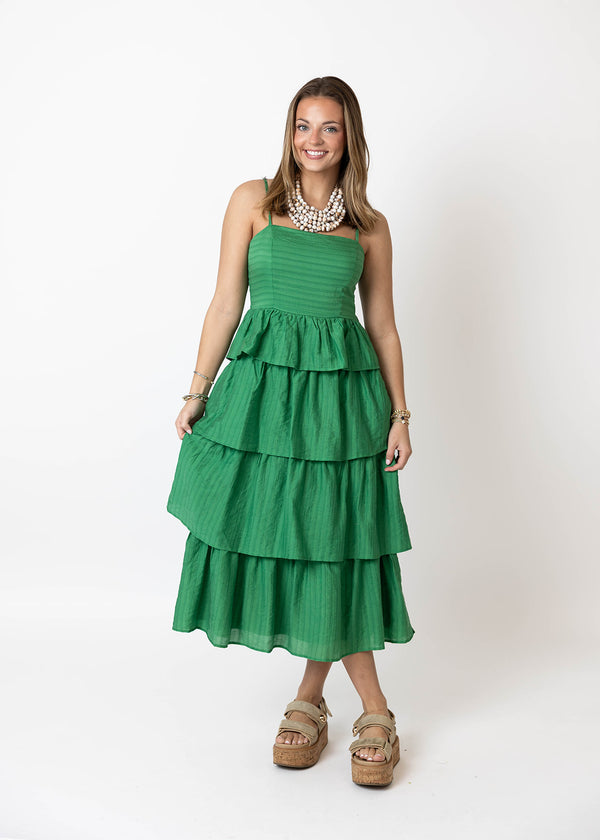 Fields Of Green Midi Dress