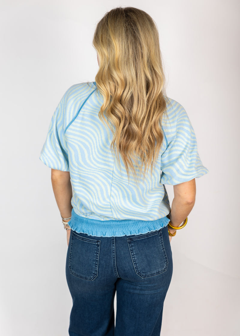 Groovy Blue Top