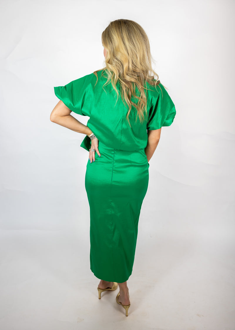 Holiday Green Taffeta Set