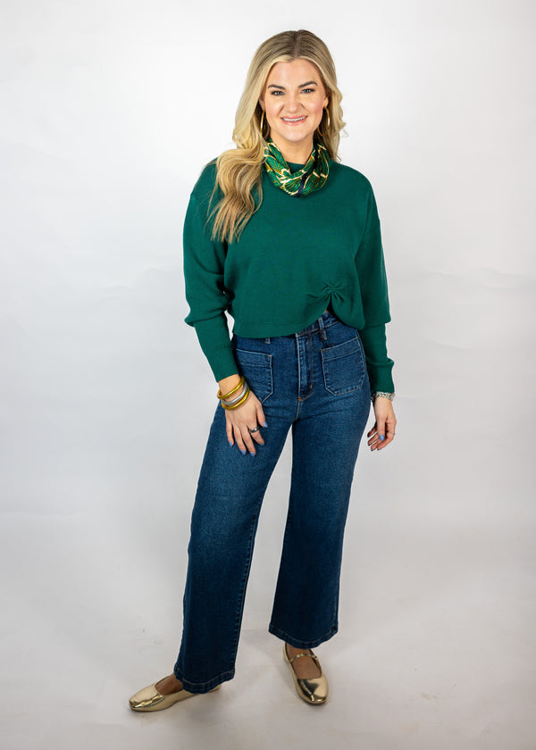 Hunter Green Knit Sweater