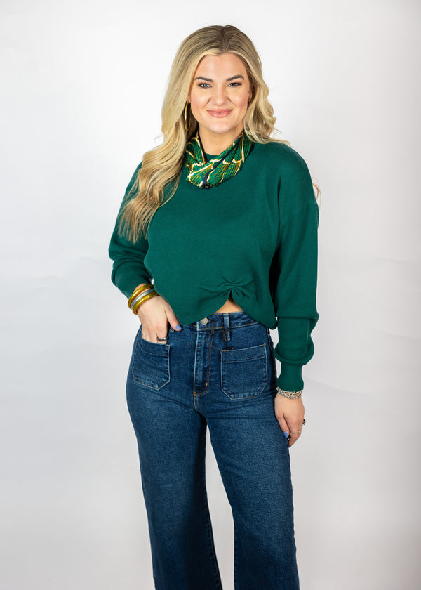 Hunter Green Knit Sweater