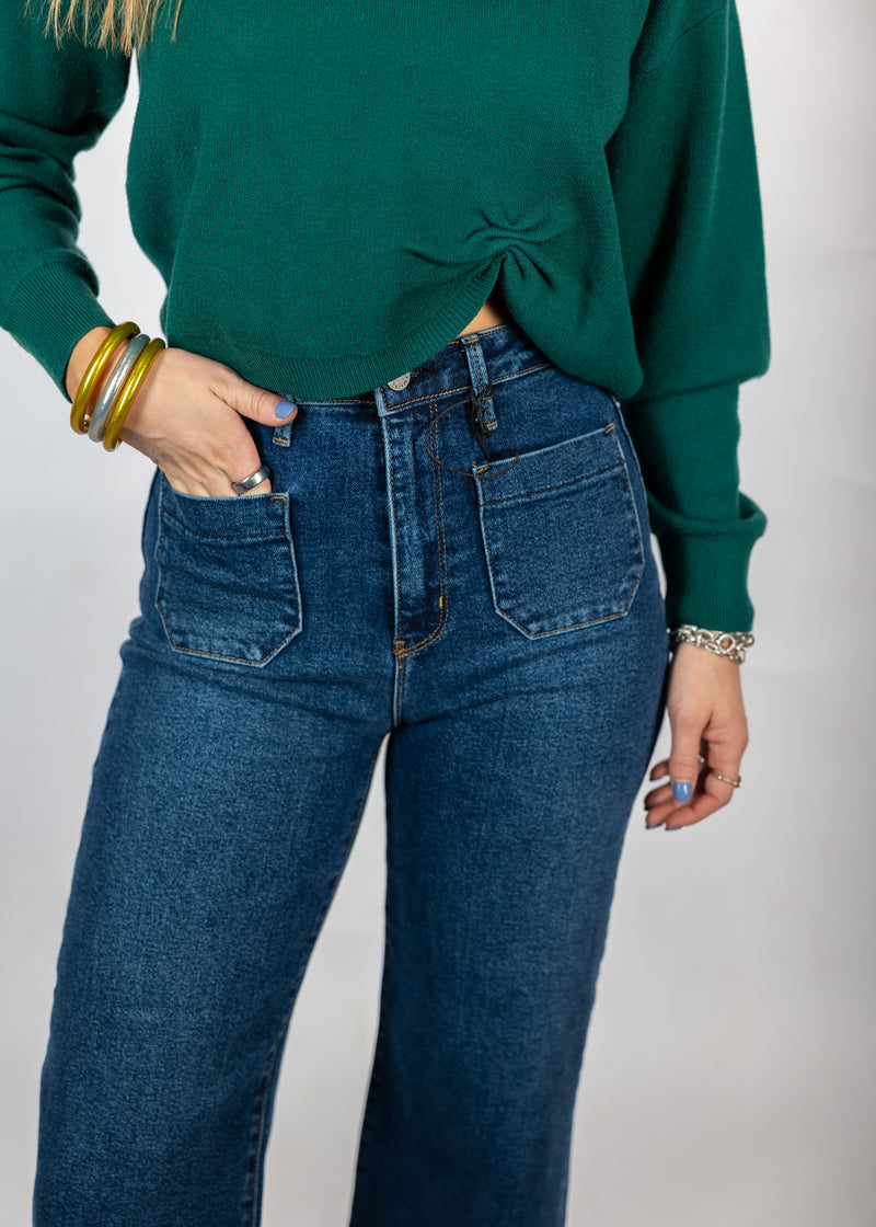 Hunter Green Knit Sweater