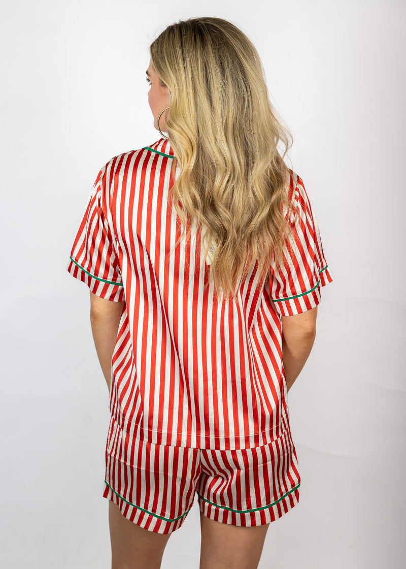 Holly Stripe Silk PJ Set