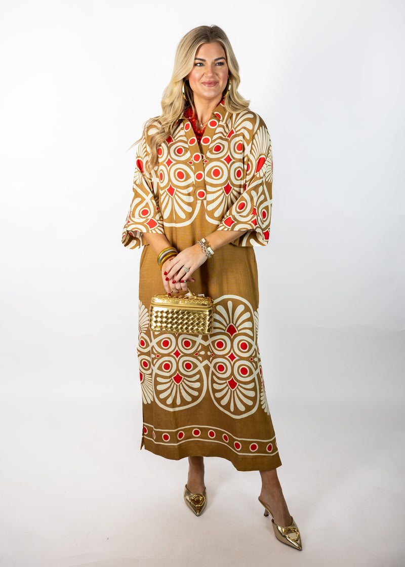 Camel Dot Dress