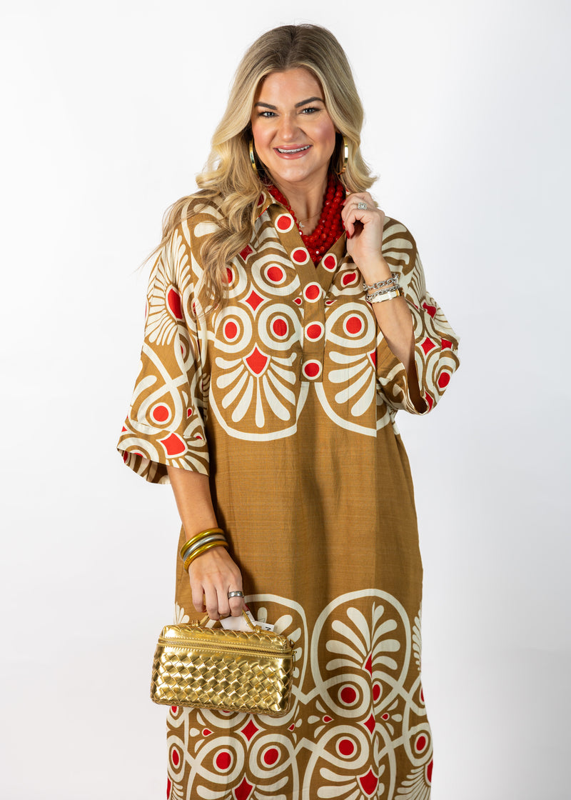 Camel Dot Dress