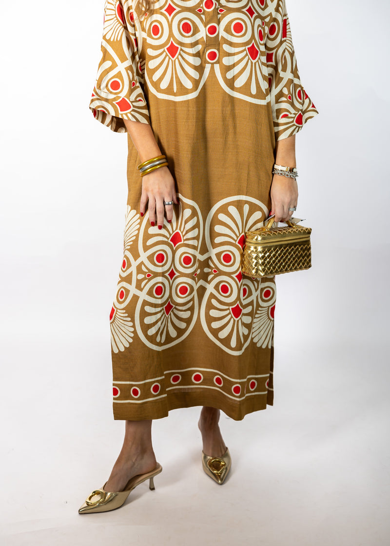 Camel Dot Dress