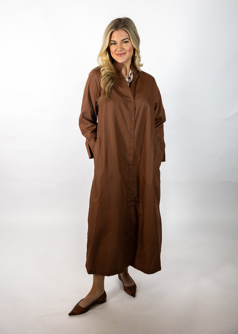 Basic Brown Midi/Maxi Dress