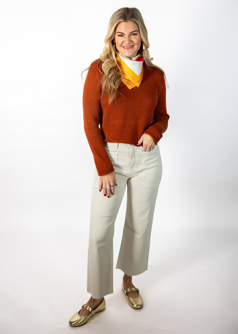 Rust Orange Sweater