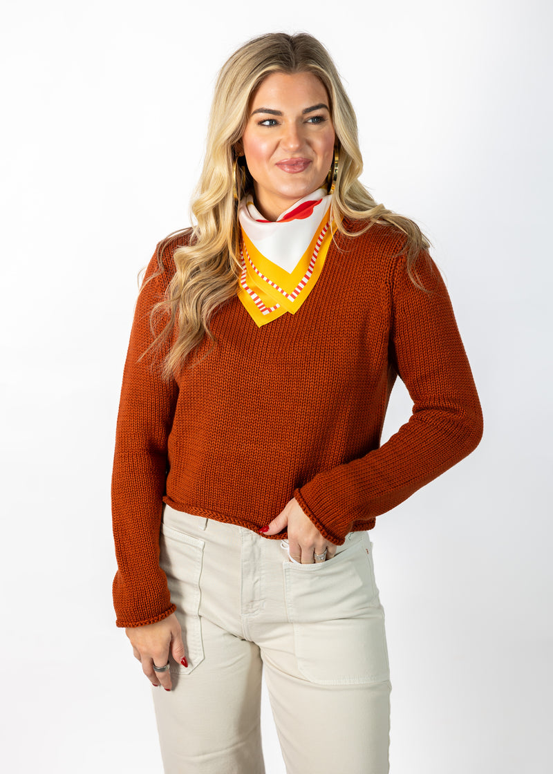 Rust Orange Sweater