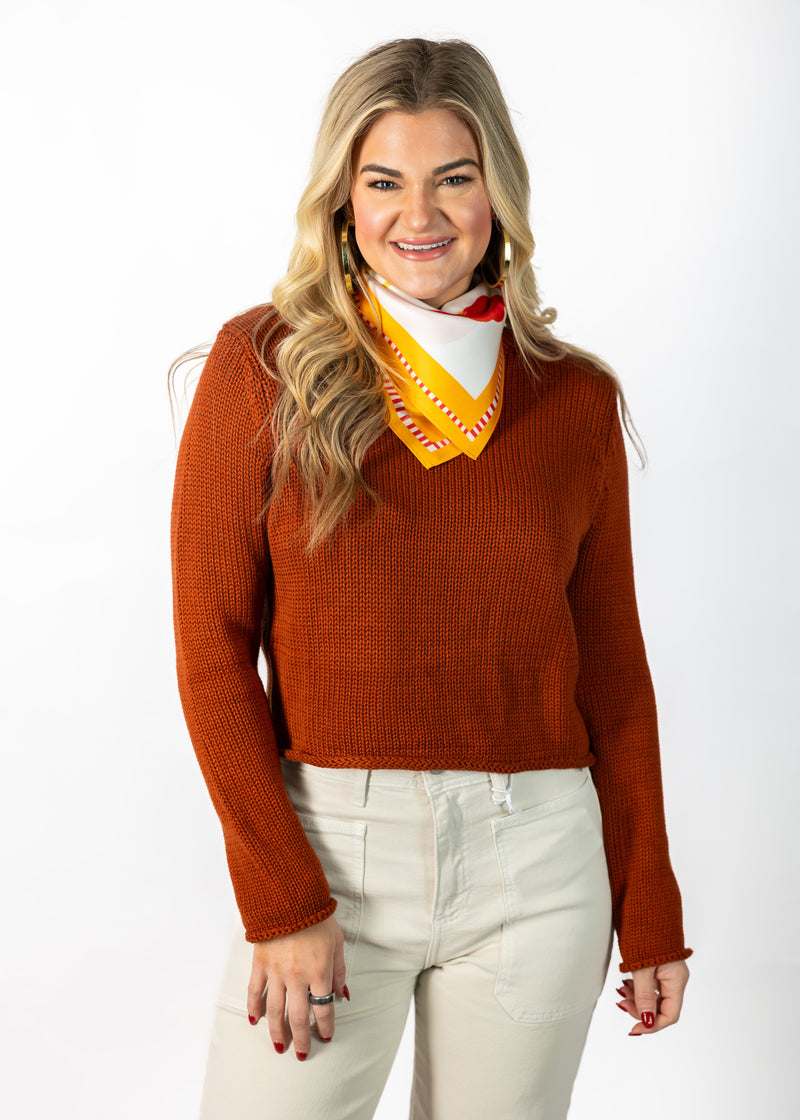 Rust Orange Sweater