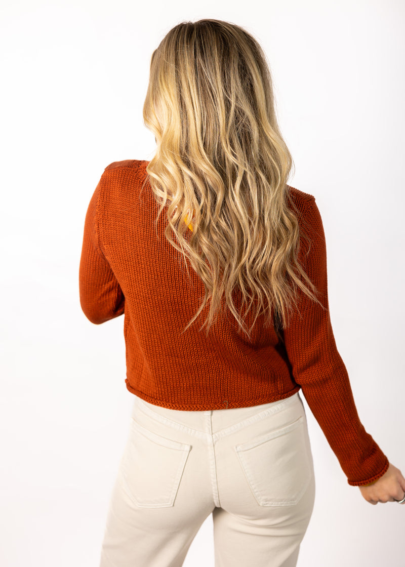 Rust Orange Sweater