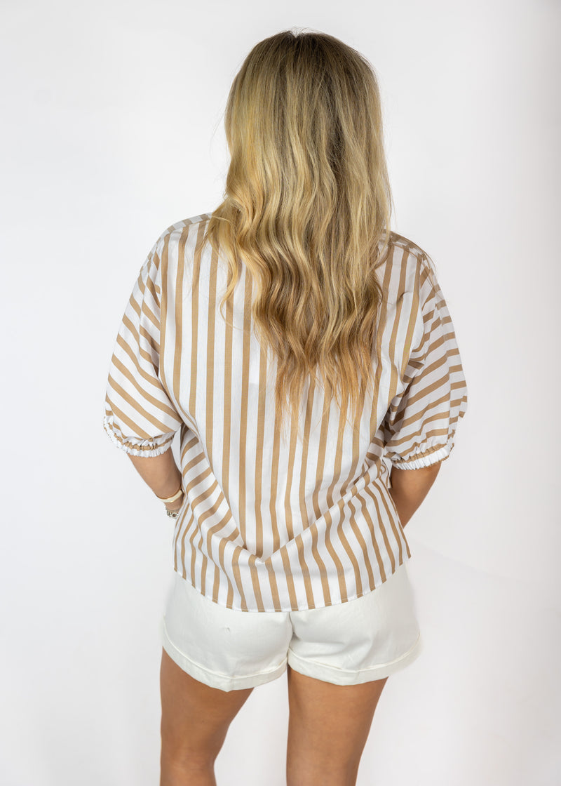 Sloan Stripe Drop Shoulder Top