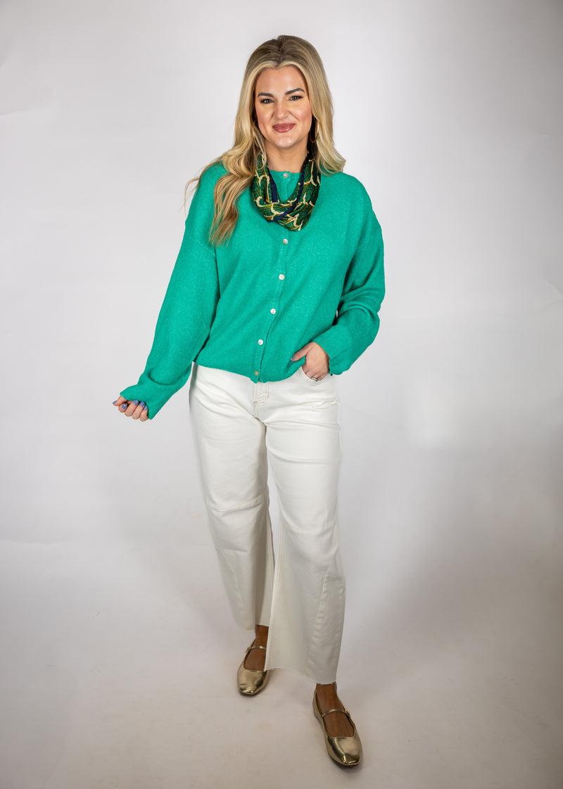 Apple A Day Green Cardigan