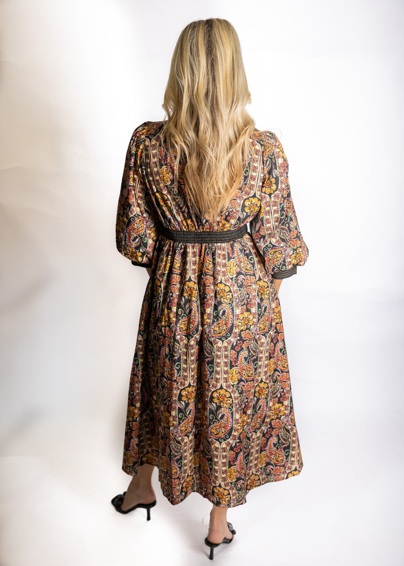 Black Multi Front Zip Dress