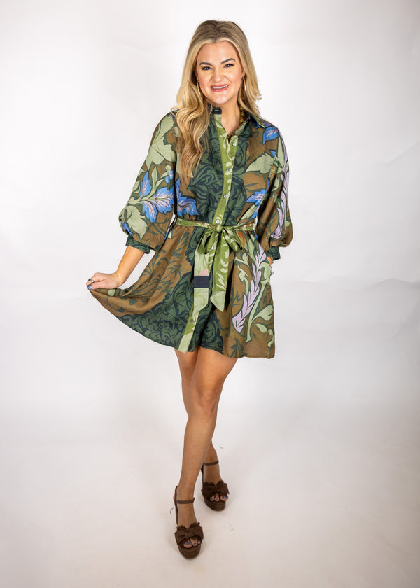 Turquoise Tease Mini Dress