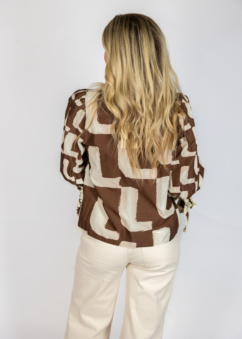 Brown Geo Top