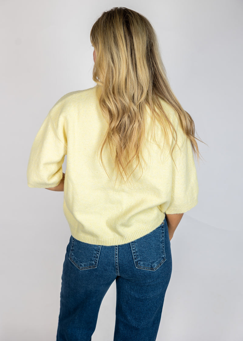 Butter Yellow Sweater Top