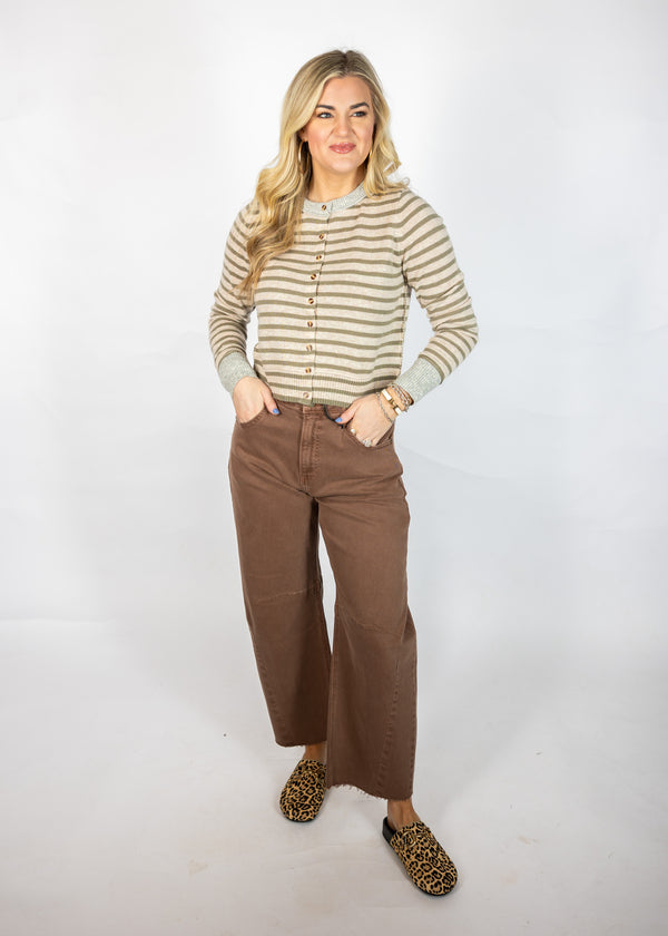 Oat and Olive Cardigan