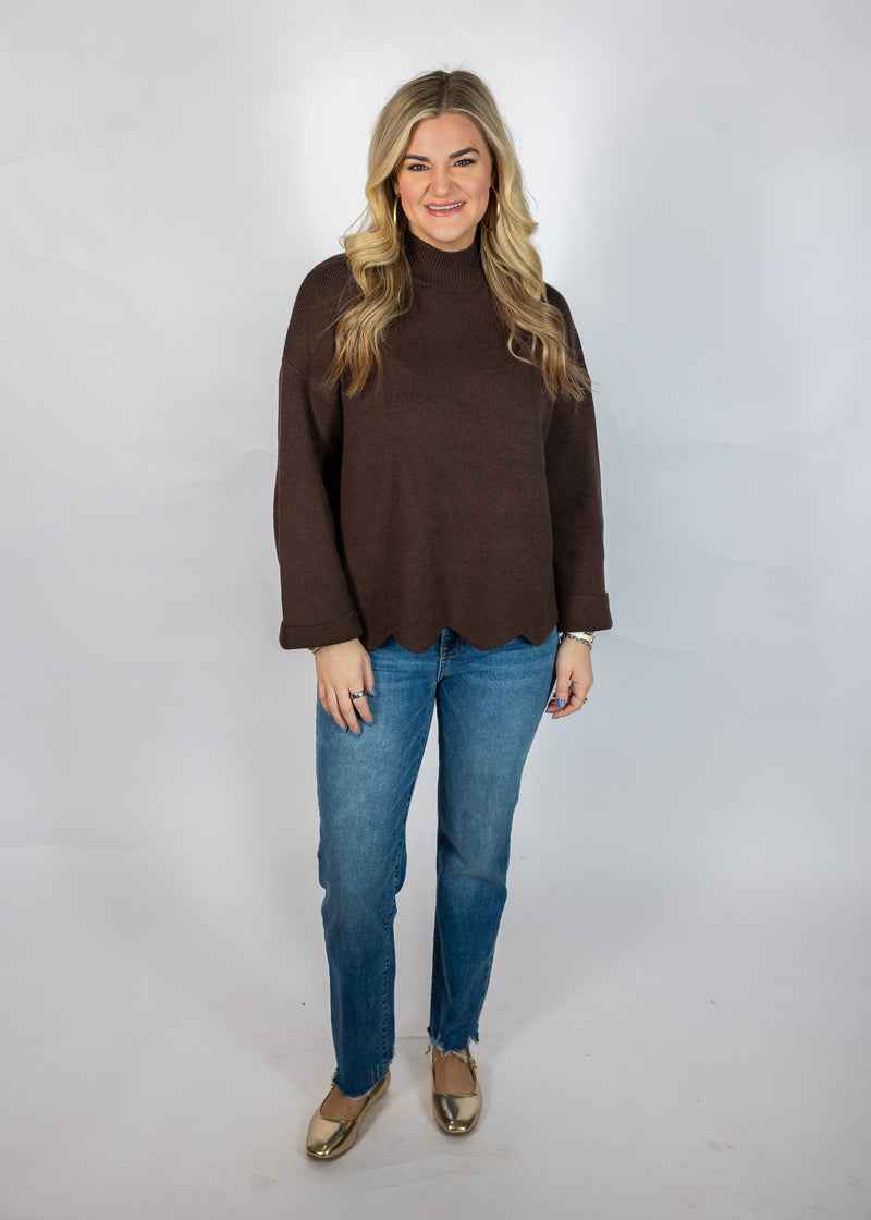 Coco Scalloped Edge Sweater