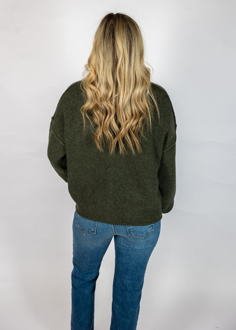 Olive Green Button Down Shacket