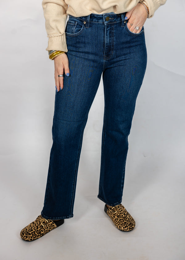 Dark Denim Straight Leg Jean