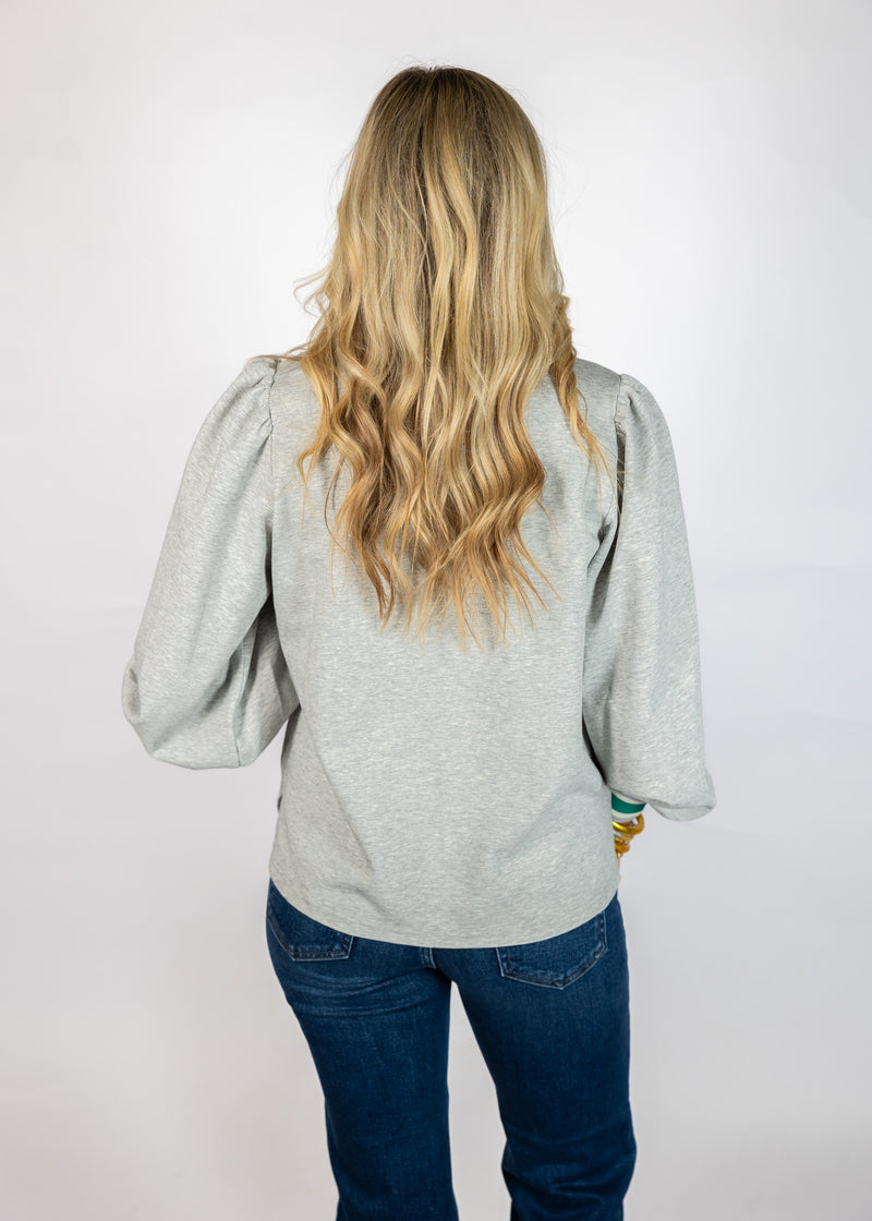 Emerald Stripe Long Sleeve Top