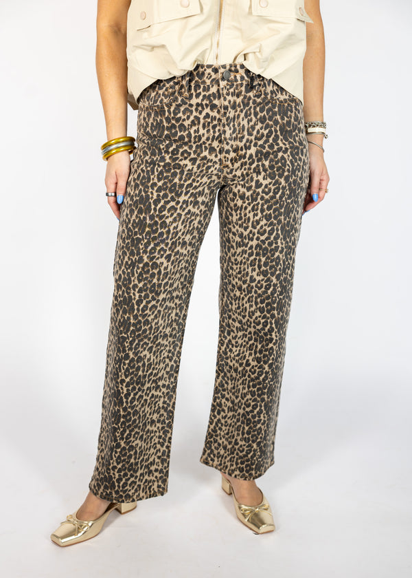 Leopard High Rise Pants