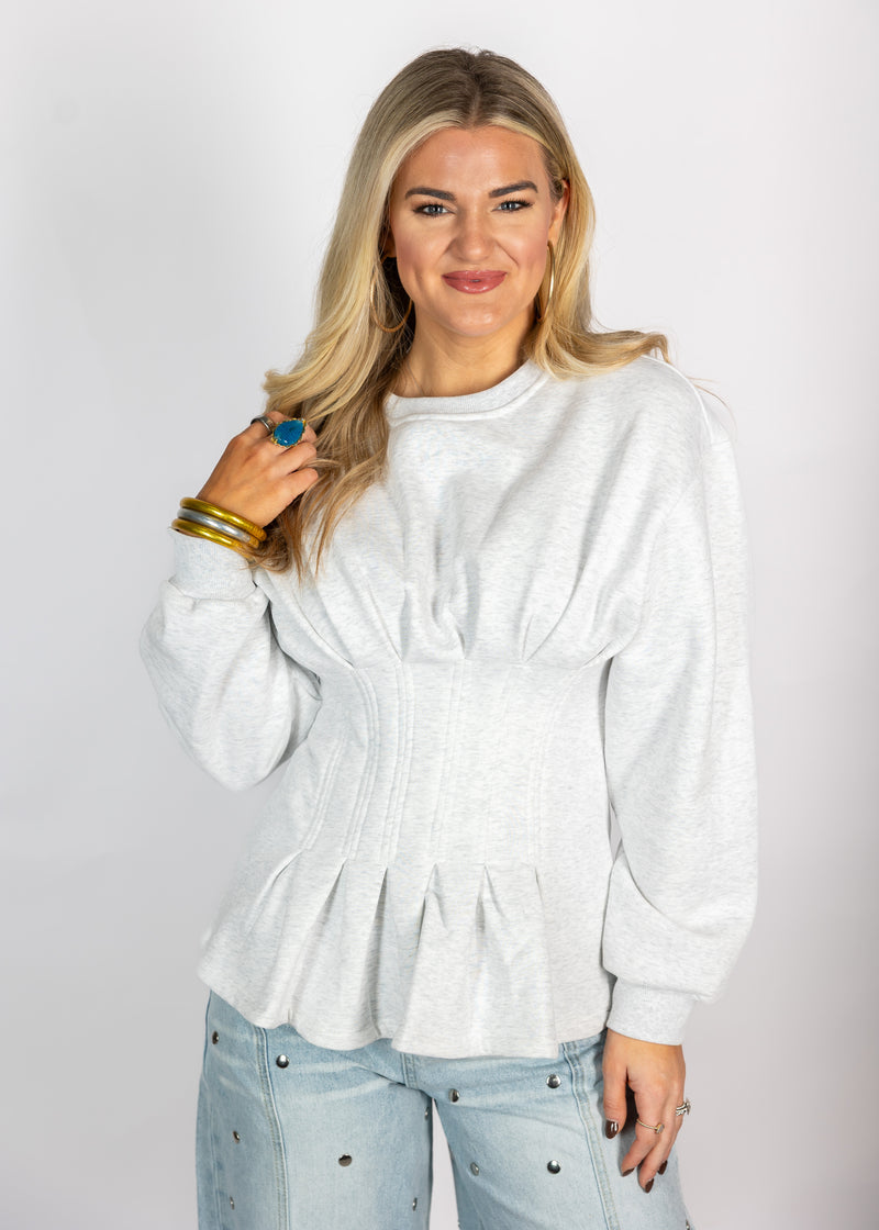 Ash Fleece Corset Top