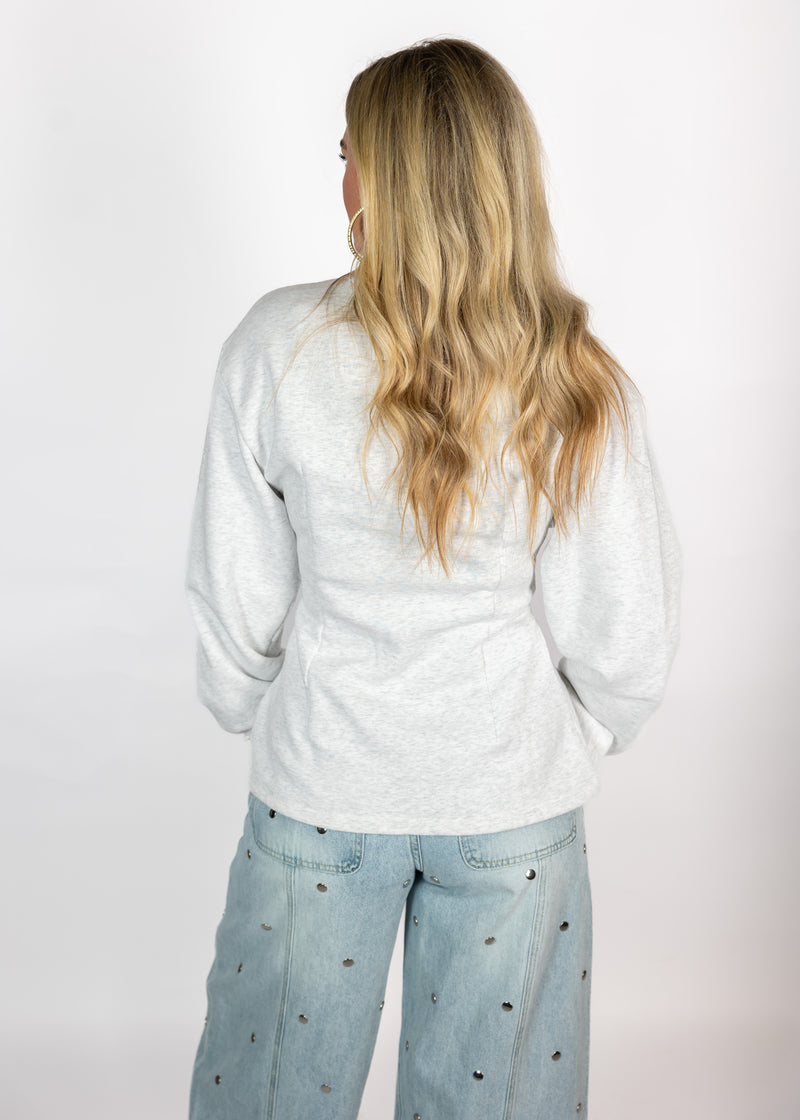 Ash Fleece Corset Top