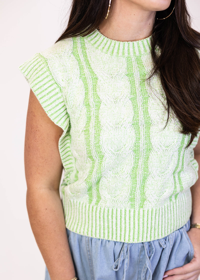 Hint Of Lime Sweater