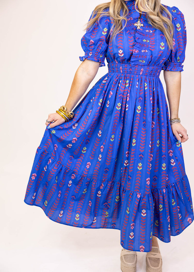 Cobalt Blue Midi Dress