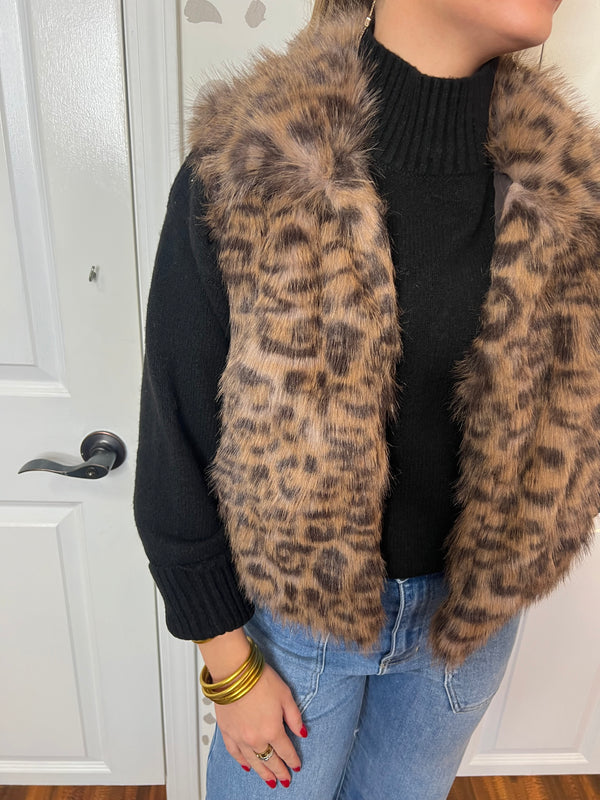 Leopard Print Vest