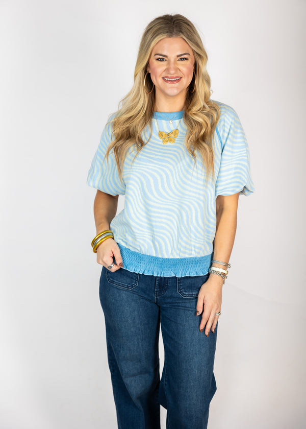 Groovy Blue Top