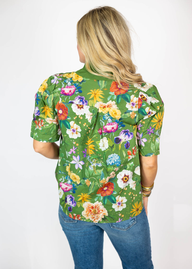 Jade Floral Top