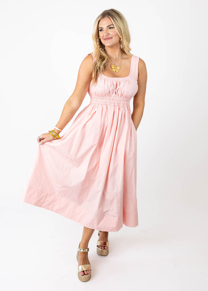 Strawberry Crush Midi Dress
