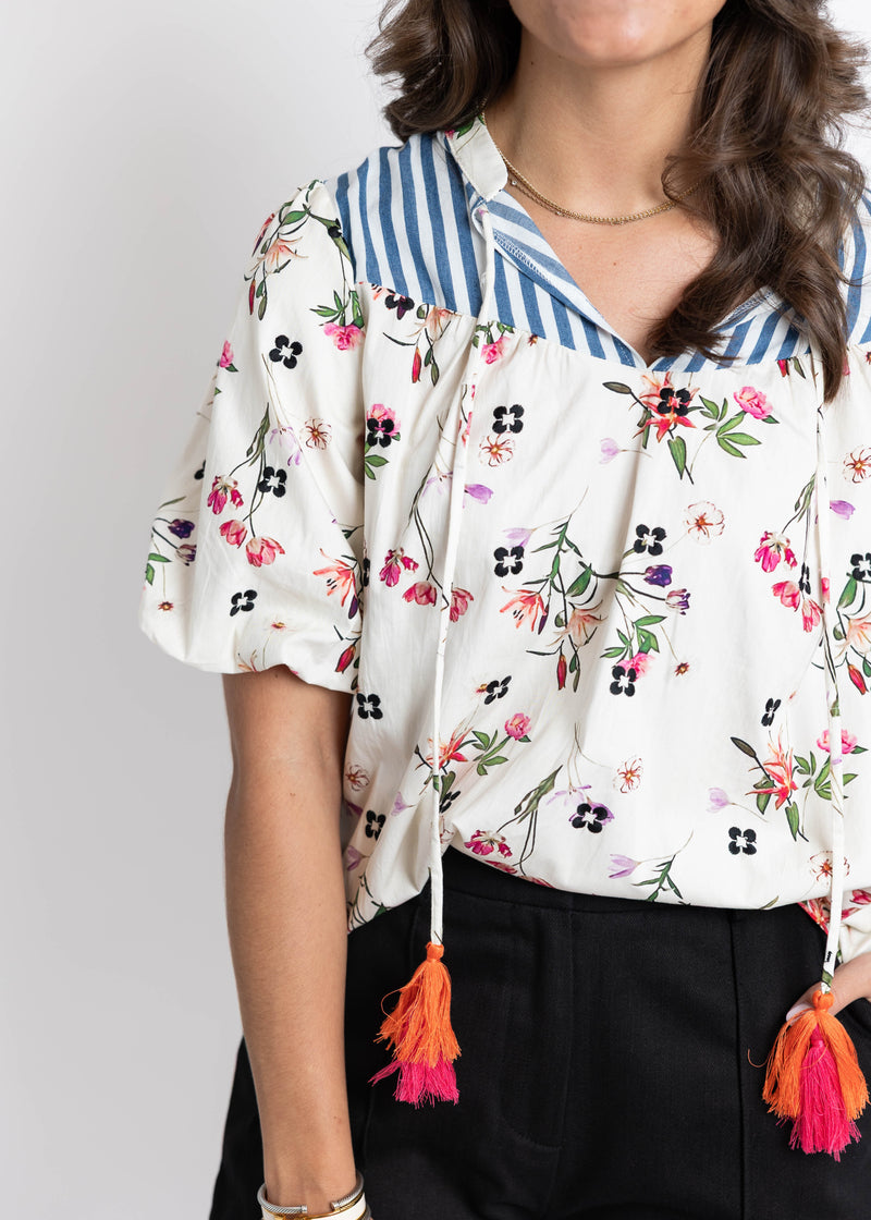 Ivory Tassel Top