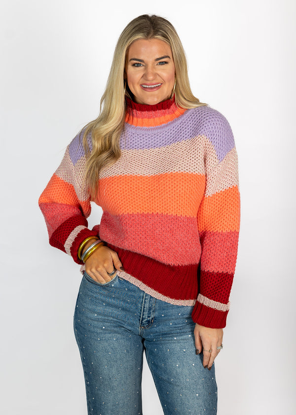 Color Craze Turtle Neck Sweater