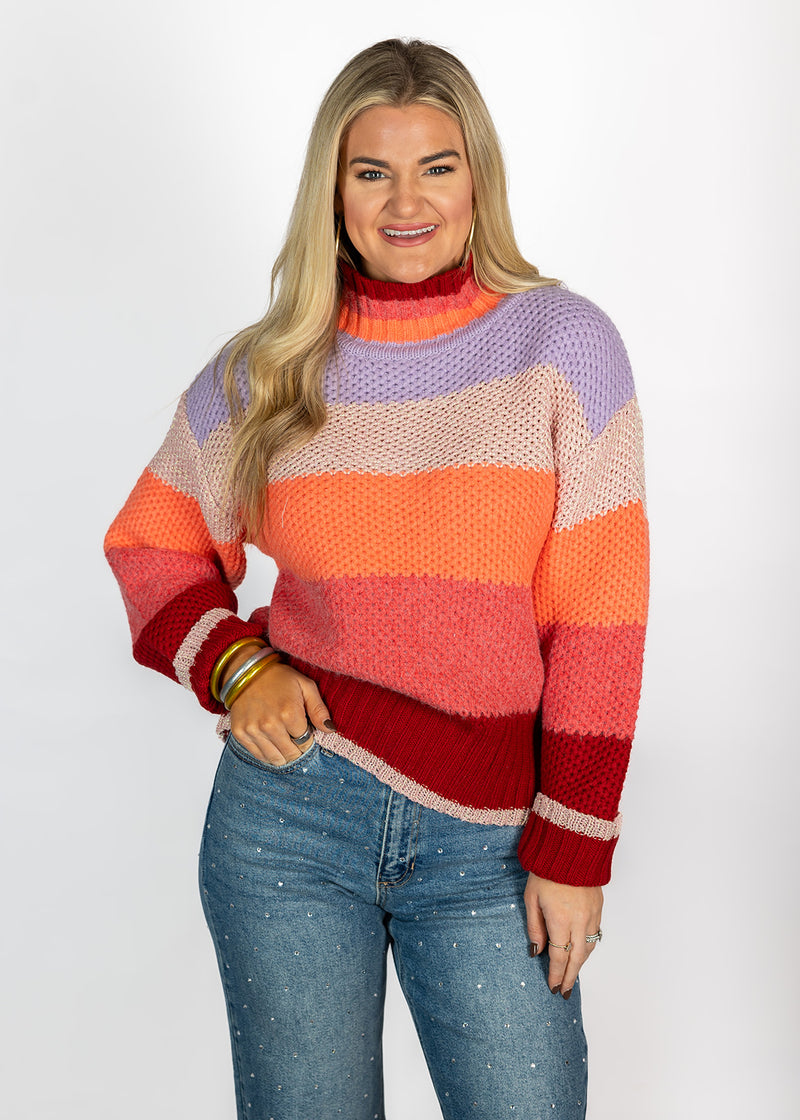 Color Craze Turtle Neck Sweater