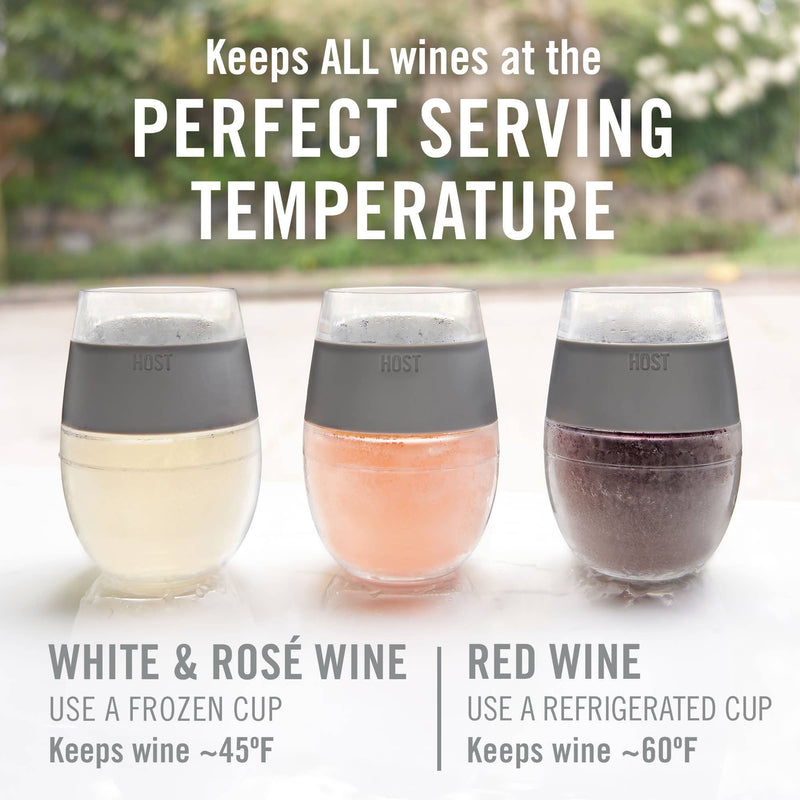 Wine FREEZE™ Cooling Cups in Asst Standard Colors Set of 4