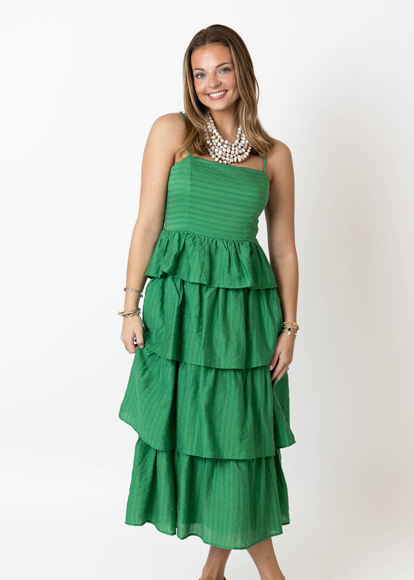 Fields Of Green Midi Dress