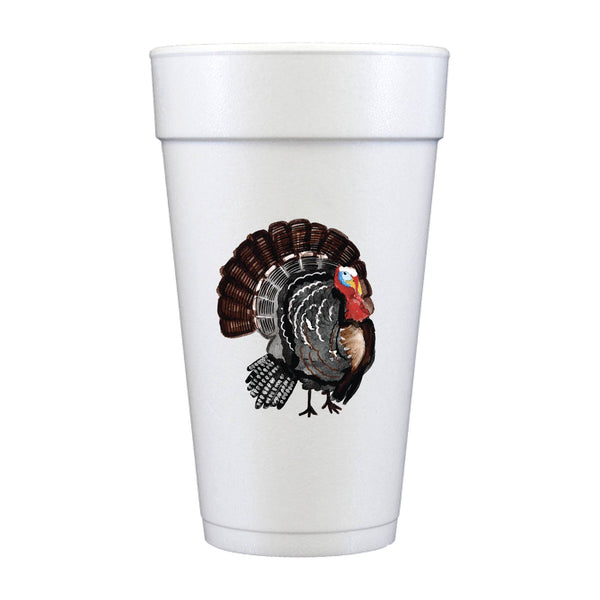 Thanksgiving Turkey Foam Cups