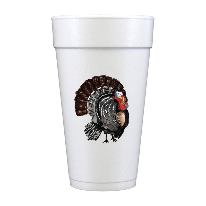 Thanksgiving Turkey Foam Cups