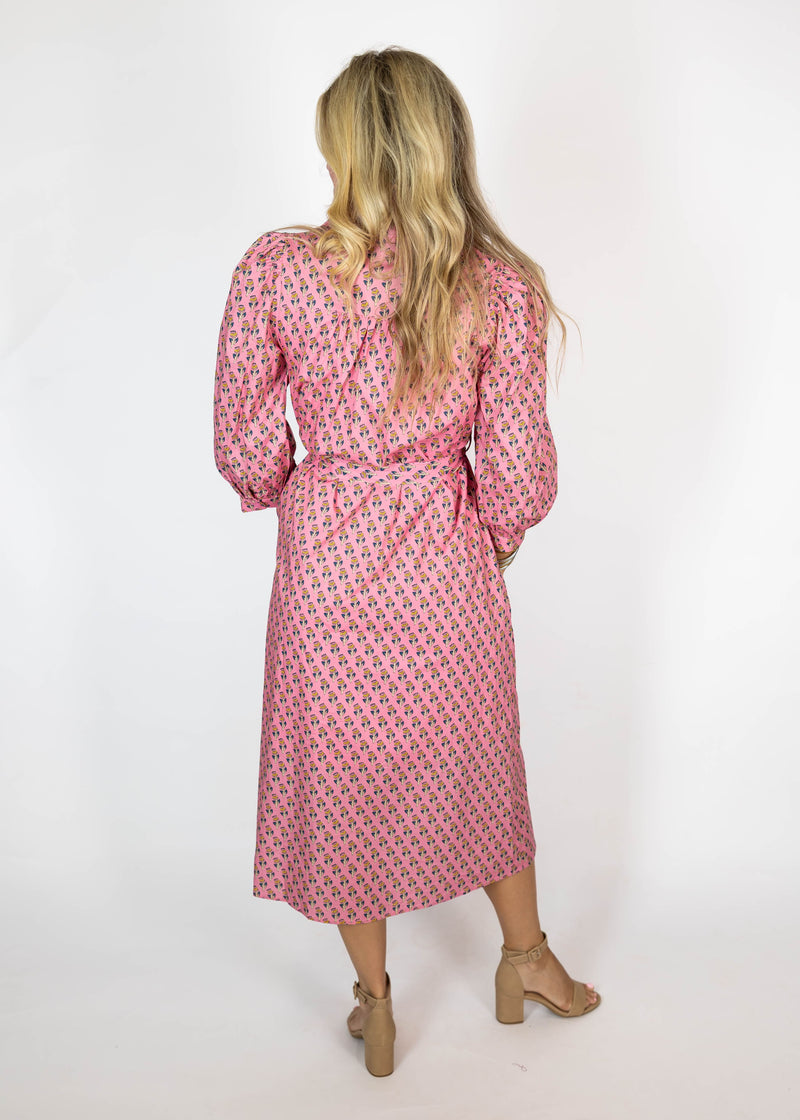 Prissy Pink Midi/Maxi Dress