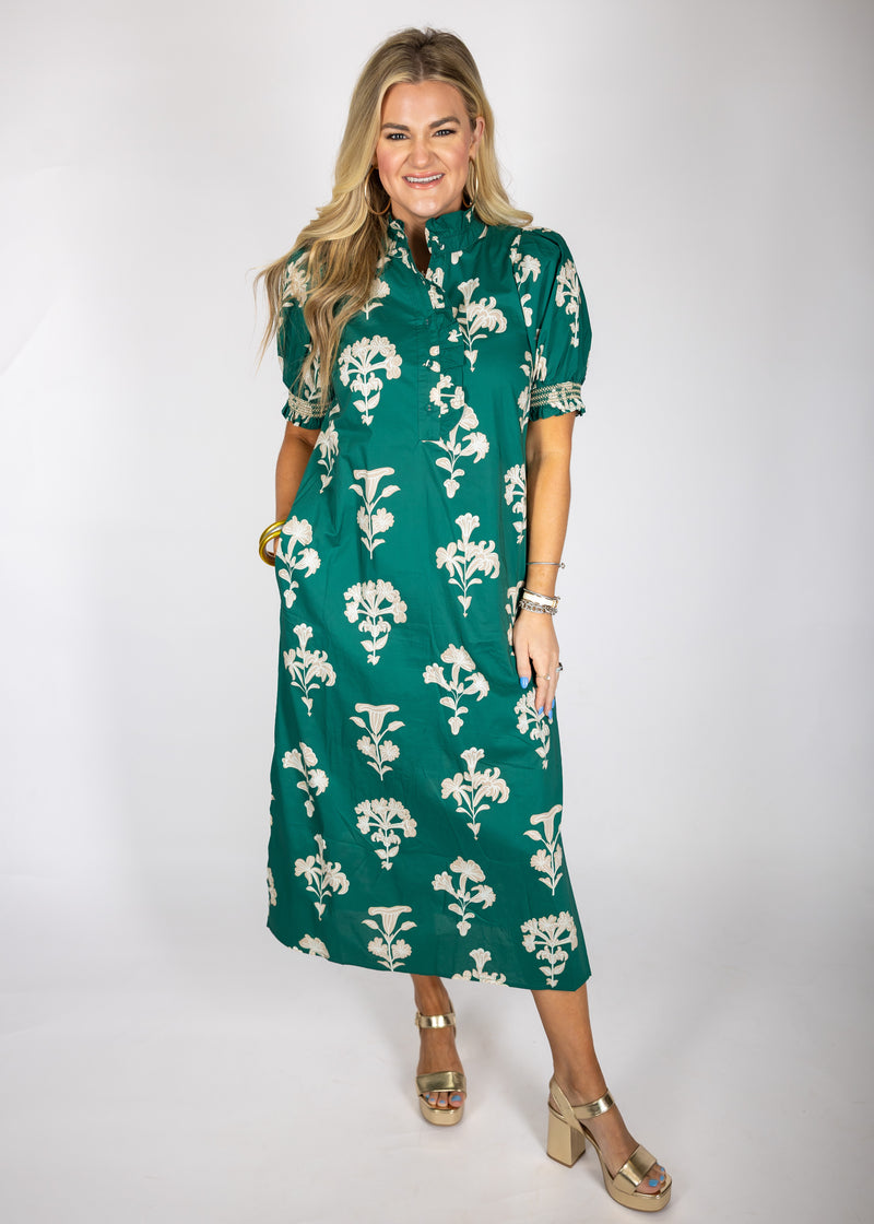 Jungle Green Midi/Maxi Dress
